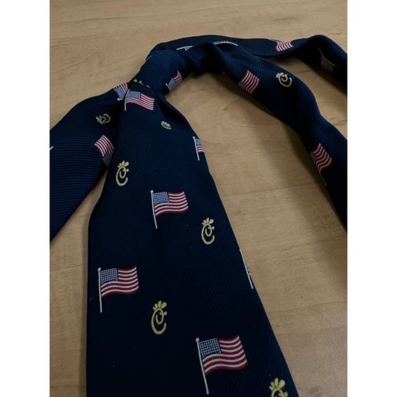 Chick-fil-A American Flag Dark Blue Tie - Picture 2 of 4